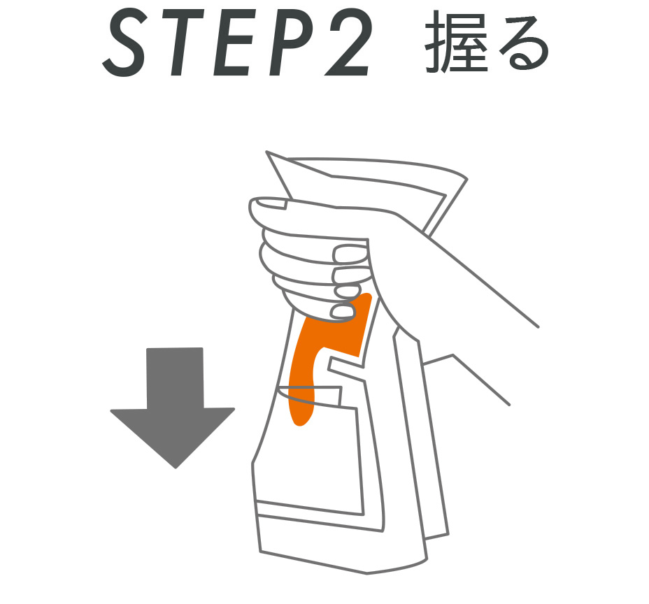 STEP２ 握る