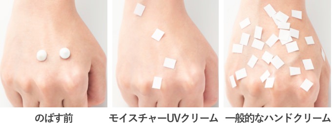 ベタつきやすさ比較イメージ